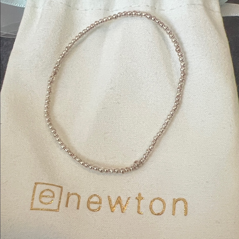 Newton Silver Beaded Bracelet
